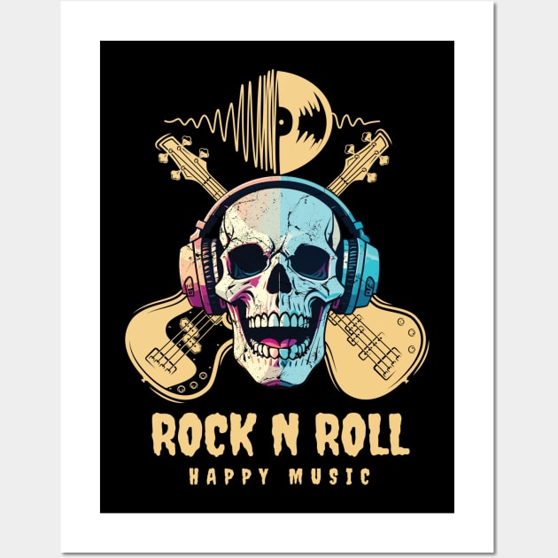 Hard rock music lovers Wall Art by Mythicalart